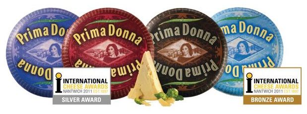Prima Donna specialty cheeses win international cheese awards